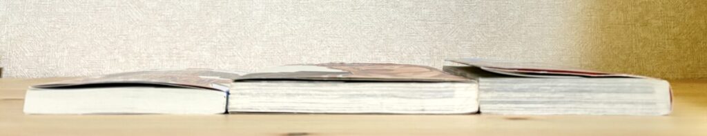 漫画スラムダンクの種類によるボリュームの違い